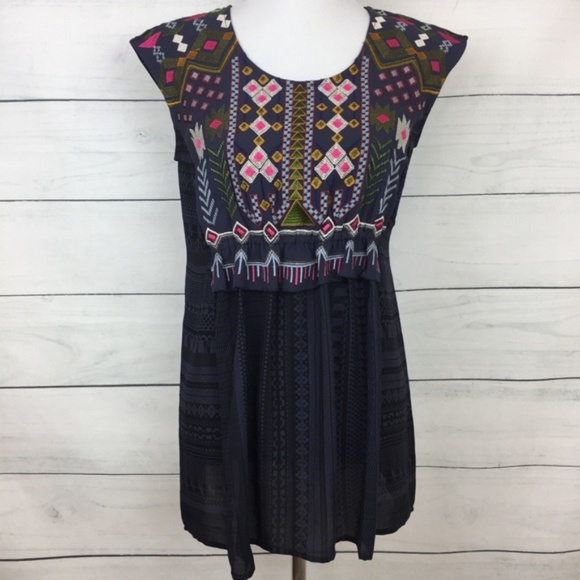 Anthropologie One September Barranco Tunic Top - Picture 11 of 15